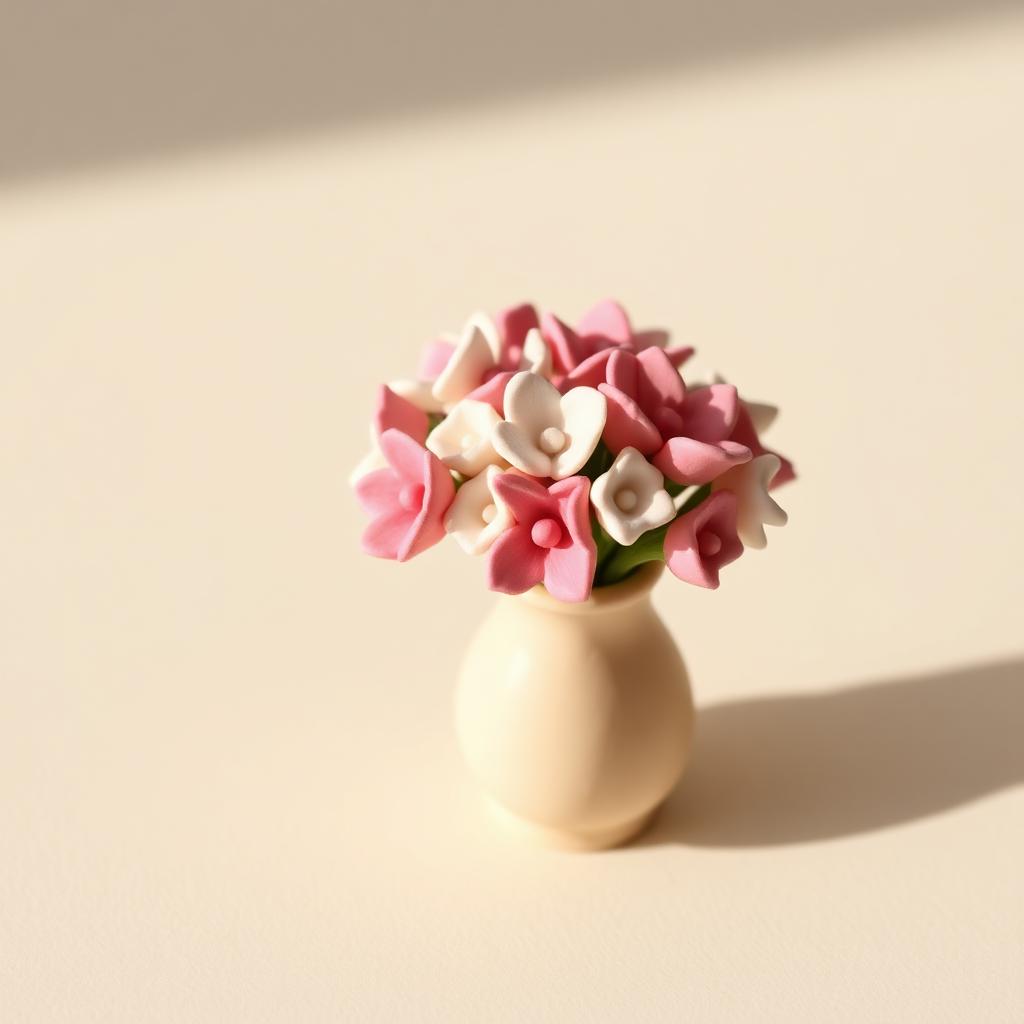 Boneco de biscuit: Buquê de Flores Mini