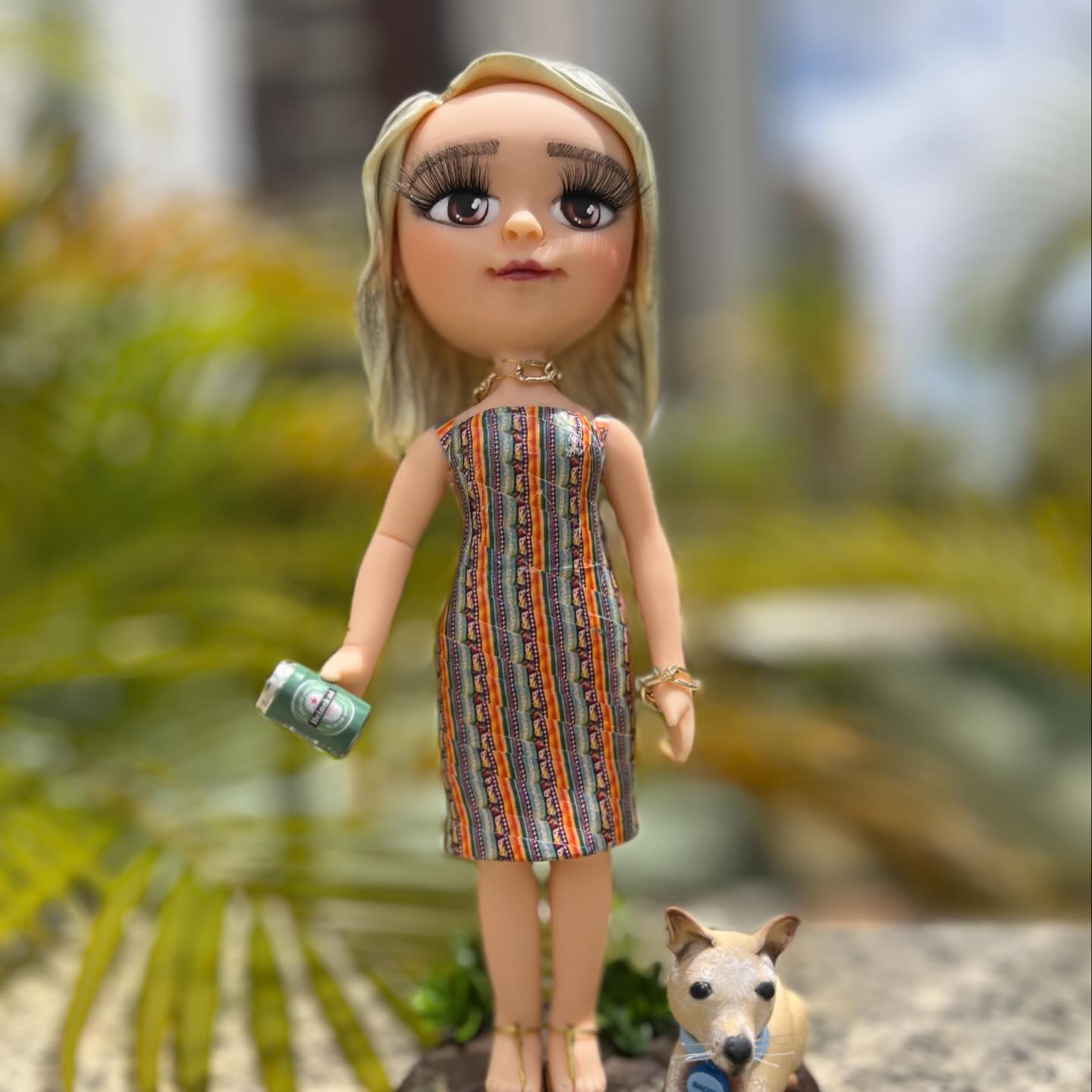 Boneco de biscuit: Doll Personalizada — Estilo Praia