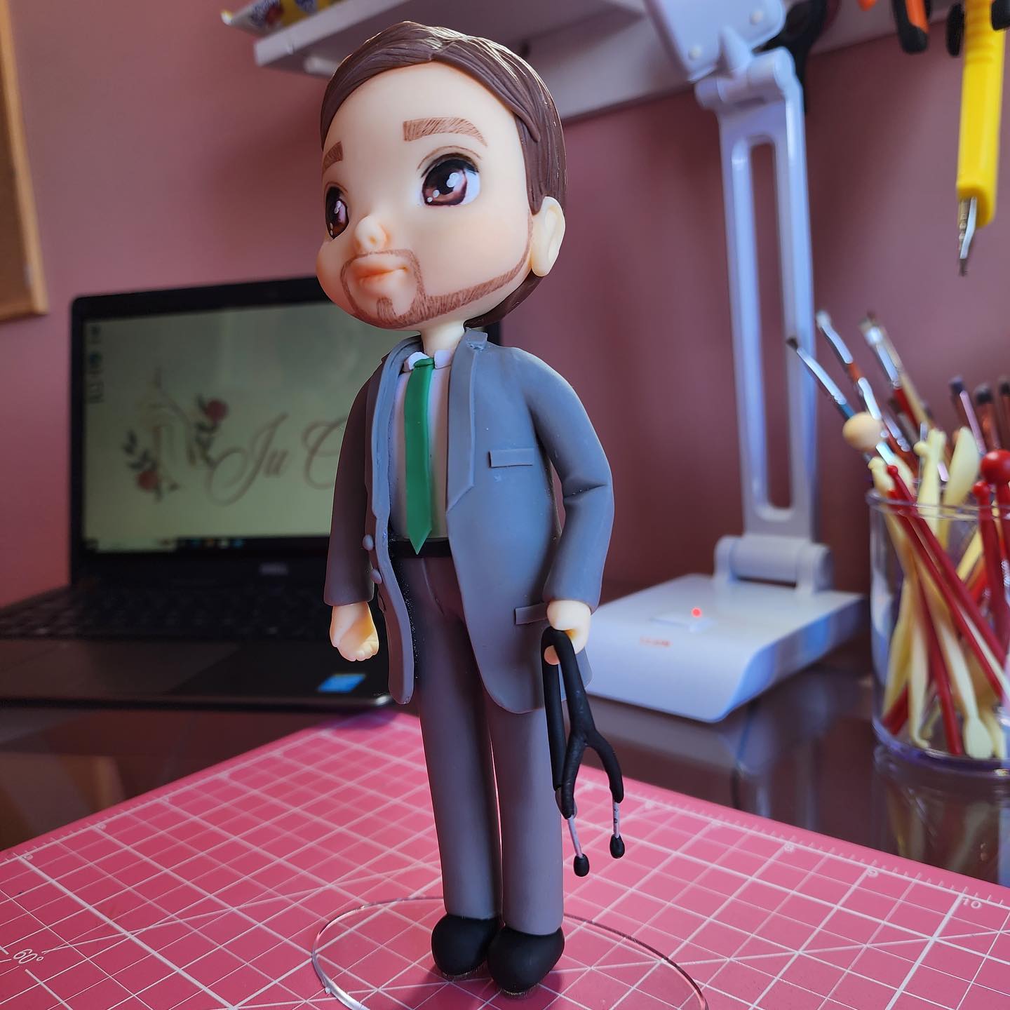 Boneco de biscuit: Médico com Estetoscópio